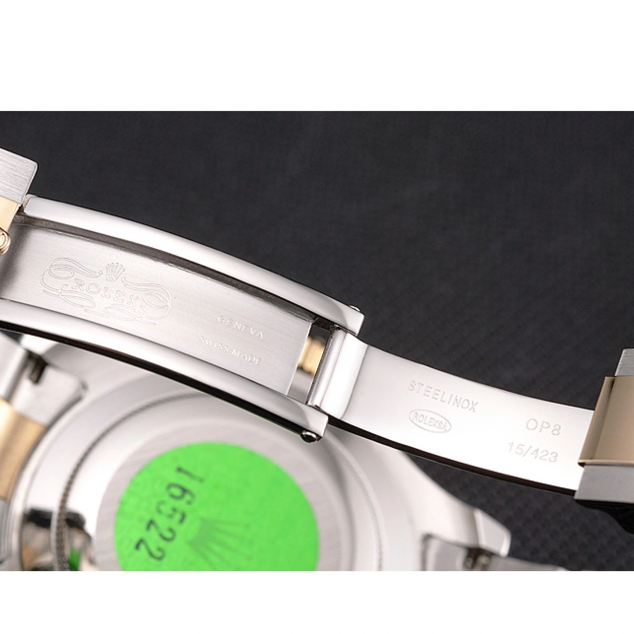 MiroTime 1027 Rolex Yacht-Master White Dial Gold Bezel Stainless Steel Case Two Tone Bracelet